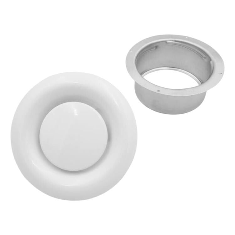 Anemostat, zawór wywiewny, wyciągowy (sufitowy, ścienny) fi 125 mm