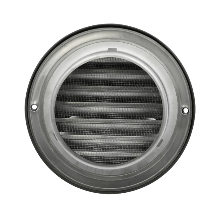 Czerpnia wyrzutnia nierdzewna z okapnikiem fi 125 mm