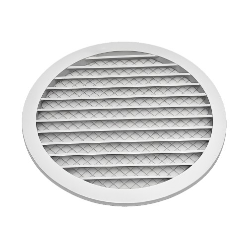 Czerpnia wyrzutnia aluminiowa z lamellą i siatką ochronną fi 315 mm