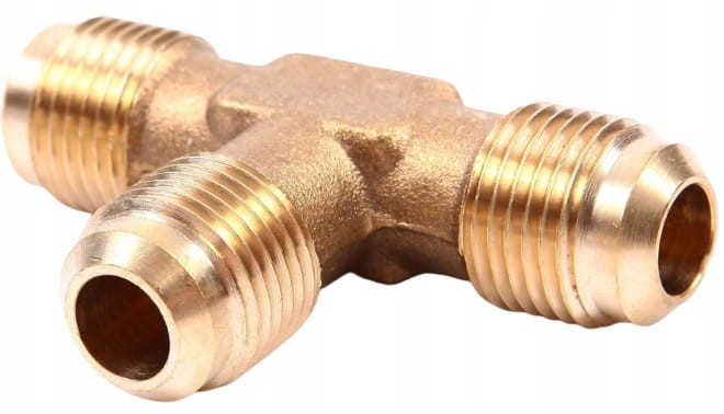 TRÓJNIK MOSIĘŻNY ZŁĄCZKA 3 x 1/4"M SAE