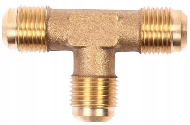 TRÓJNIK MOSIĘŻNY ZŁĄCZKA 3 x 1/4"M SAE