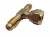 TRÓJNIK MOSIĘŻNY ZŁĄCZKA 2 x 1/4"M - 1 x 1/4"F SAE