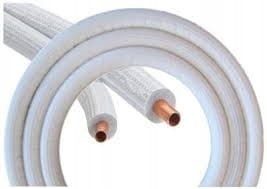 Rura miedziana w otulinie Łączona 1/4" plus 3/8" 25m Ebrille