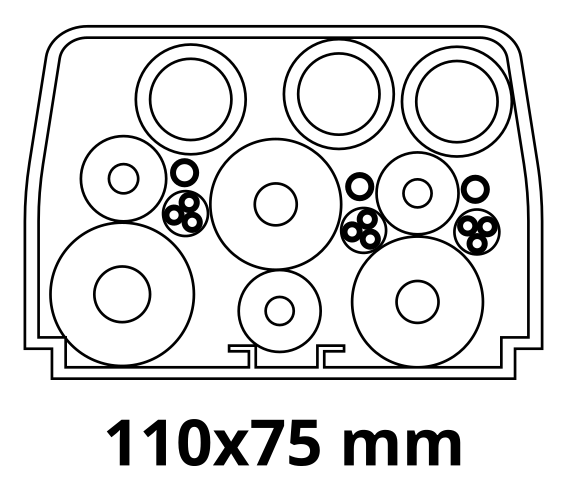 Korytko instalacyjne 110mm x 2mb białe ODF-110