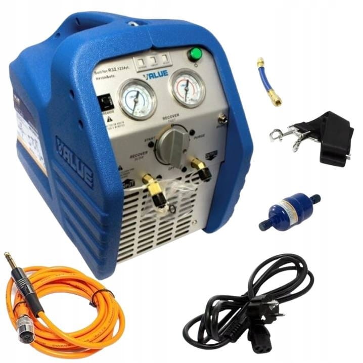 Stacja odzysku czynnika chłodniczego, freonu VALUE VRR12L-OS-R32 z separatorem oleju