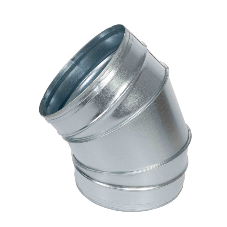 Kolano 45° wentylacyjne segmentowe SPIRO fi 250 mm